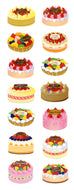 ZC088 PAPER STICKERS BIRTHDAY CAKES