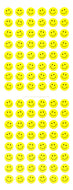 SC176 PAPER SMILE FACE STICKERS 7mm Yellow