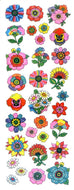ZR261 SPARKLIES PSYCHEDELIC FLOWERS