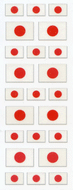 ZR343 SPARKLIES JAPANESE FLAG