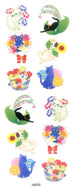 ZR350 SPARKLIES CATS & FLOWERS