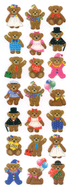 CR356 SPARKLIES HAPPY BEARS