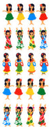 ZR495 SPARKLIES HULA DANCERS